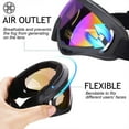 Luxtrada Ski Goggles Skate Glasses Over Glasses Snow Goggles with UV