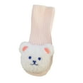 thumbnail image 2 of Faithtur Baby Socks Cartoon Bear Long Knitting Spring Fall Winter Anti Slip Socks Infant Socks 3-6 Months, 2 of 5