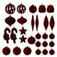 thumbnail image 1 of Paquete de 28 Bolas Navideñas Decorativas con Forma de Nieve Artificial para El Árbol de Navidad | Juego de 28 Estilos Únicos | Acabado Nevado | Fáciles de Colgar | Ideales para La Decoración Navideñ, 1 of 6