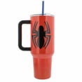 thumbnail image 2 of Spider-Man Mask and Logo Stainless Steel 40 oz Tumbler w/ Lid  and Straw, 2 of 3