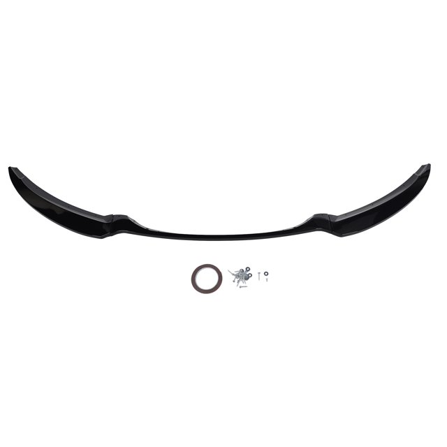 4Pcs Front Bumper Lip Spoiler Sturdy Stylish Front Bumper Lip Splitter For 1 Series E82 E88 FACELIFT M‑PACK Glossy Black