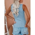 thumbnail image 3 of Sherrylily Women Sleeveless Halter Sweater Tank Tops Sexy Rib Knit Fall Vest Camis, 3 of 4