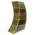 thumbnail image 3 of Contemporary Copper Red Gold Ceramic Foil and Lacquer Leaning Vase, 3 of 8