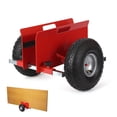thumbnail image 1 of Chariot à Panneaux Robuste – Capacité de 600 Lb, Déplaceur Réglable pour Cloison Sèche et Contreplaqué – Roues Pneumatiques en Caoutchouc de 10 Pouces – Transport Tout-Terrain pour Dalle, Tôle et Porte – Construction Durable – Rouge, 1 of 7