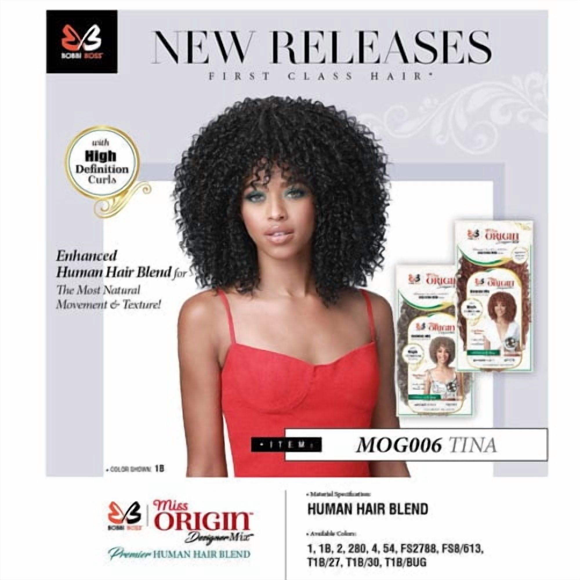 Bobbi Boss HH Blend Miss Origin Wig - MOG006 TINA