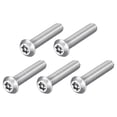 thumbnail image 1 of 5Pack 1/4-20 x 1-1/4" Torx Security Machine Screws Bolt, Silver Tone, 1 of 6