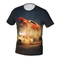 thumbnail image 2 of Unisex Adult Dukes Orange Car Haz-zard Graphic Tee Shirts Funny Cartoon 3D Print Short Sleeve T Shirts for Mens Womens, 2 of 8