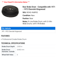 thumbnail image 2 of Rear Brake Drum - Compatible with 1971 - 1972 Chevy Kingswood, 2 of 2