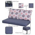 thumbnail image 7 of Aoodor Loveseat Cushions Set 46.5"x24.4"x3.9" Deep Seating Bench Chair Cushions with Back Pillows, Seat Cushion, and Dust Jacket for Indoor and Outdoor  - 3 Piece Set, 7 of 7