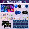 thumbnail image 5 of iTi Direct Video Game Birthday Party Decorations Supplies - 151PCS Gamer Birthday Decorations for Boys Including Happy Birthday Backdrop, Tablecloth, Balloons, Foil Balloons, Stickers, 5 of 7