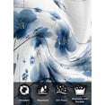 thumbnail image 7 of Navy Blue Floral Cloth Napkins Set of 6 Reusable Dinner Napkins, Spring Flowers Butterflies Wooden Cocktail Napkin Washable Table Napkins for Wedding/Holiday Party/Baby Shower 20"x20", 7 of 7