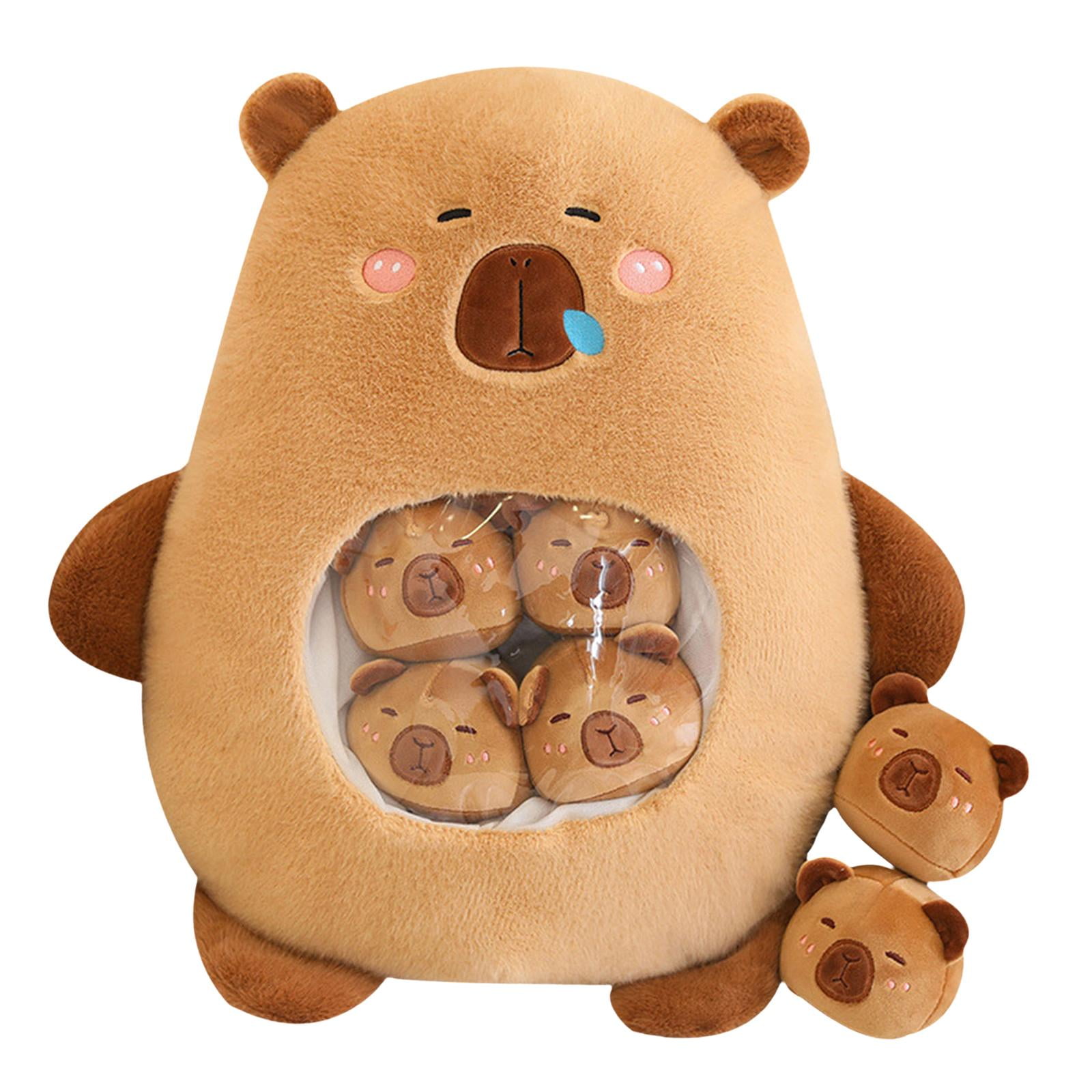 figatia Jouet Capybara Dessin Animé de Collection Mignon Capybara Peluche pour Enfants Brun