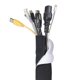 thumbnail image 3 of Funda Para Cables Reversible En Blanco O Negro De 39 Pulgadas D-Line Ocultador De Cables Para Computadora Organice Cables De Pc Fundas Para Cables De Neopreno Para Tv Gestión De Cables Flexible Oculte, 3 of 5