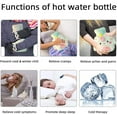 thumbnail image 5 of Plush Hot Water Bottle,Light Blue Unicorn 500ml Cartoon Fluffy Hot Water Bottle, Hot Water Bottle with Cover, Hot Water Bottle ,Mini Hot Water Bottle,, 5 of 5