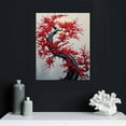 thumbnail image 4 of Chilfamy Red Flowers Canvas Wall Art Home Decoration for Bathroom Living Room Bedroom Office Gift Ideas 16x20in, 4 of 5