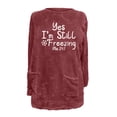 thumbnail image 4 of Bowake Pull Douillet d'Hiver Chaud Ample pour Femmes Manches Longues Col Rond, 4 of 4