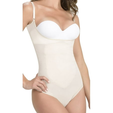 Girdle Shapewear Bodysuit-Faja Colombiana Fresh and Light-Bodysuits for Women Light Shapewear Fat Burner Thong Open Bust Fajas Colombianas