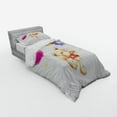 thumbnail image 3 of Ambesonne Colorful Bedding Set 4 Pcs, Teddy Bear with Baloon, Queen, Multicolor, 3 of 3