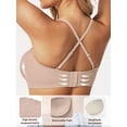 thumbnail image 4 of MINTREUS Womens Strapless Bras Jelly Push Up Bandeau Bra Non Slip Wireless Supportive Padded Bras Seamless Comfortable Tube Bra, 4 of 9