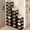 Black, variant on General Vertical Shoe Rack-Tall Narrow Shoe Rack Organizer for Small Spaces,17Tier Bamboo Shoen Shelf for Entryway,Closet,Corner,Doorway,Skinny Shoe Shelf Space Saving Shoe Storage,Free Stackable DIY