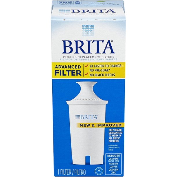 2 Pack Brita Water Pitcher Replacement Filters, White 1 ea Walmart