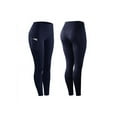 thumbnail image 2 of High Elastic Leggings Pant Women Solid Stretch Compression Sportswear Casual With Pocket, 2 of 5