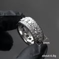 thumbnail image 2 of K-KED Creative Women Wedding Party Ring 925 Silver Cubic Zircon Delicate Jewelry Sz 6-10-7-Gold, 2 of 6