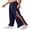 Dark Blue, variant on Men' Tear Away Pants 2 Side Snap Open Bottom Sweatpants Loose Fit Casual Post Surgery Pants with Pockets Deep Blue
