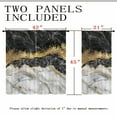 thumbnail image 5 of Black And White Marble Curtains 42"Wx45"L, White And Gold Marble Window Curtains Women Men Boys Modern White Gold Abstract Art Marble Curtains for Bedroom Window/Living Room/Bathroom 2 Panels, 5 of 5