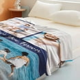 thumbnail image 4 of Blanket with Photos Text, Personalized Blankets with Pictures Aniversary Birthday Valentine's Day Gifts, Customized Photo Gifts for Women,Men,Families,Boyfriend,Girlfriend Blankets, 4 of 5