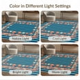 thumbnail image 7 of ODIKA 8'x10' Washable Area Rug Non-Shedding, Easy Care, Reef Starfish Seashell Border Nautical Motifs Marine Striped Coral Playful for King Size Bedroom Under Bed, Master Suite, 7 of 7