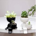 thumbnail image 1 of Ceramic Succulent Pot Creative Human Shaped Small Ceramic Flower Pots Mini Plant Planters for Desktop Usage Home Decoration, 1 of 7
