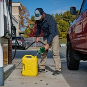 Scepter SmartControl Dual Handle Gas Container Jug, 5 Gal, 2 Pack, Yellow