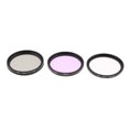 thumbnail image 3 of Kit de filtro de 3 piezas con revestimiento múltiple (UV-CPL-FLD) para lentes de cámaras DSLR 46mm Sunnimix Filtros de lente de cámara 55mm, 3 of 8