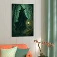 thumbnail image 4 of Halloween Witch in The Forest Canvas Wall Art Prints Poster Gifts Photo Picture Painting Posters Room Decor Home Decorative 16x24inch(40x60cm), 4 of 6
