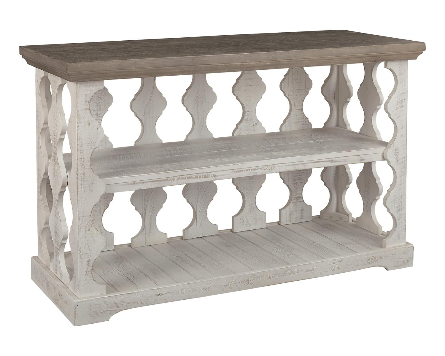 Signature Design by Ashley Havalance Console Sofa Table, Gray/White