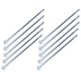 thumbnail image 1 of Half Thread  10 Pcs Half Thread  Fine Thread Carbon Steel Sturdy Lengthened Hex Half Tooth, 1 of 8