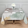 thumbnail image 5 of Floral Square Tablecloth 60x60in-Waterproof Polyester Printed Table Cover, Wrinkle Resistant & Washable for Kitchen Dining Picnic Party Decor, Buffet Table, Holiday Party, Dinner, Wedding , Flowers, 5 of 6