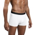 thumbnail image 2 of Fiudx Algodón Interior, Pantalone Cortos Transpirables para Hombre, Algodón Cómodos, Calzones y Cintura Elástica Ancha, Calzones de Cintura Baja, Ropa de Diario, Ropa Deportiva, Lavish a Máquina., 2 of 7