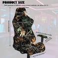 thumbnail image 2 of Jiueut Hunting Camo Print 4 Pieces Gaming Chair Cover, Breathable Computer Chair Protector with Armrest Covers Washable Slipcover for High Back Gaming Chair with Elastic Band, 2 of 7