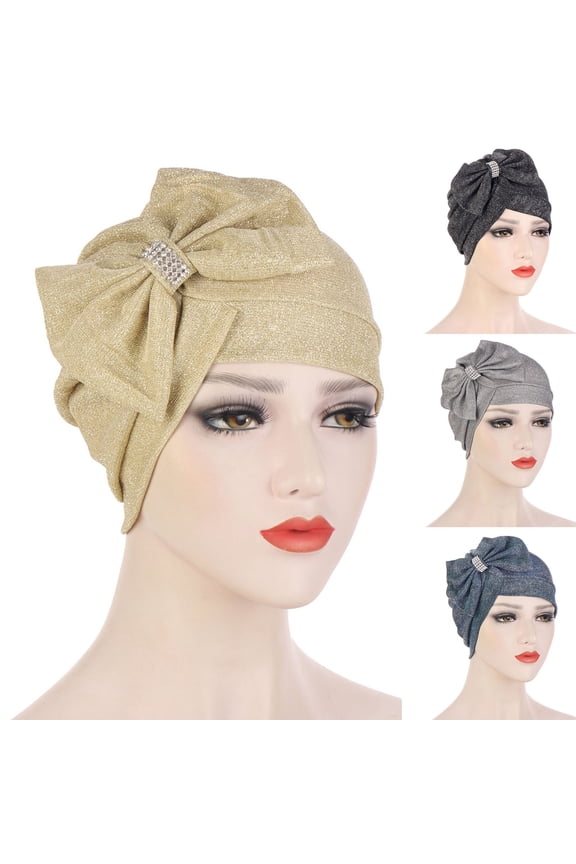 Women's Autumn Winter Knotted Hat Wrap Cap India's Hat Turban Headwear
