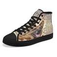 thumbnail image 7 of German Shepherd Waiting At The Door High Top Canvas Shoes Sneakers Black Size 10, 7 of 7