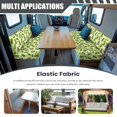 thumbnail image 3 of Uorisanigo RV Dinette Cushion Covers, Cucumber Print Loveseat Sofa Furniture Covers for Travel Trailer Couch Stretchable Camper Cushion Slipcovers, Elastic Seat Cover, 3 of 7