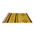 thumbnail image 2 of Ahgly Company Machine Washable Indoor Rectangle Abstract Yellow Modern Area Rugs, 2' x 3', 2 of 4