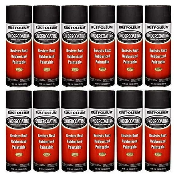 MesaSe Rust-Oleum Black Undercoating 15 oz. (12 Pack)