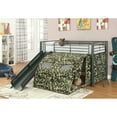 thumbnail image 3 of Camouflage Tent Lofted Bed with Lower Playspace Army Green, 3 of 4