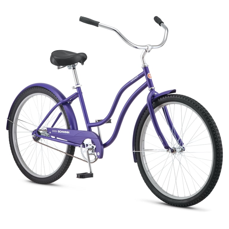 Schwinn Legacy Cruiser Bike, 26 - Inch Wheel, Single Speed, Purple