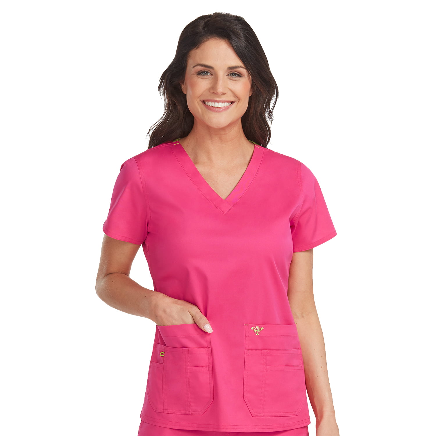 Women's Fashion Christmas Ultra Soft Medical Nursing Scrub Tops S-3XL 