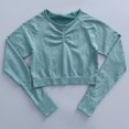 thumbnail image 2 of Ropa de yoga, traje deportivo, ropa deportiva para mujer, atuendo deportivo, ropa deportiva para fitness Manga larga S, 2 of 9