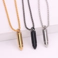thumbnail image 2 of Colgante de moda para hombre, colgante de personalidad, accesorios, bala que puede abrir el collar, 2 of 5
